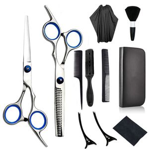 Ножницы для волос с ножницами для волос и прореживающие ножницы набор профессиональной стрижки для ножниц комплект для парикмахерской для парикмахерской с парикмахерской с расческой и 230403