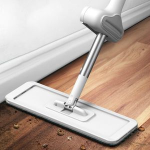 Mops çamaşır paspası kendi kendini temizleme aleti ev tableti mutfağın tembel silmesine yardımcı olmak için basit bir sıkma sürgülü stil 230404