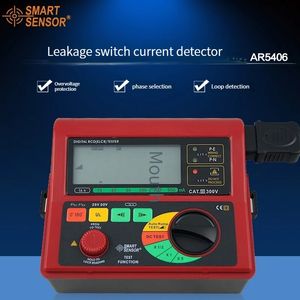 Mevcut Sayaçlar Akıllı Sensör AR5406 Sızıntı Anahtarı Test Merkezi Dijital RCD ELCB Test Cihazı 10/20/30/200/300/500mA