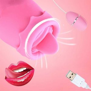 Seks Oyuncaklar Masaj Vibratörleri Oyuncaklar Kadınlar İçin Siper Sucker Dil Vibratör Klitoris Göğüs Stimülatör G Spot Oral yalama Kadın Mastürbatörler