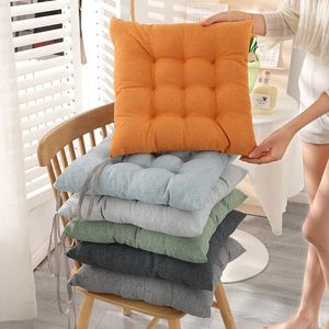 Travesseiro de algodão massagem sentado 40x40cm jogos de madeira escritório sala de jantar assento de carro poltrona cadeira decorativa