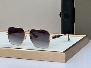 Новые модные квадратные солнцезащитные очки Империк Металлическая рама, вдохновленная двухцветным видом часов высокого класса.