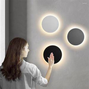 Wall Lamp LED Simple Creative Circular Solar Eclipse Minimal Bedroom Can Be Combined With Engineering
