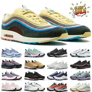 Homens Mulheres Triple White Running Shoes Sean Wotherspoon Preto Ouro Neon Prata Bullet Midnight Navy Criado Reflexivo Sail Outdoor Mens Trainer