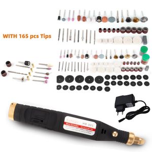 Elektrikli Matkap 500018000 RPM Ayarlanabilir 5 Hızlı Dremel Öğütücü Graver Pen Mini Döner Takım Taşlama Makinesi 165pcs TIP 230406