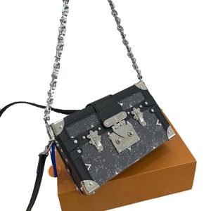 Дизайнеры классическая миниатюрная малочная коробка багажник сумки для плеча на плече