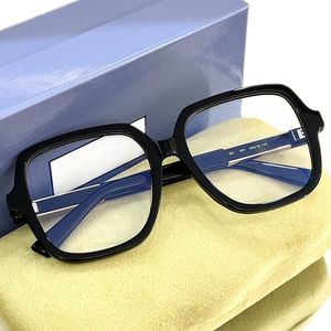 2023 Lux Bigrim Frame Women Glasses Acetate Square Black Rim903 59-18-145 Model style optical rim for prescription goggles fullset box