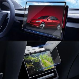 Tempered Glass Film Protector for New Tesla Model 3 Y 2024 Rear Row Center Control Touch Screen Protective Film