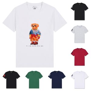 Camisetas Designers Moda Ralphs Mens T Shirts Polos Women T-shirts Tees Tops Man S Casual Chest Letter Shirt Roupas de Luxo Manga Curta Laurens Clothes