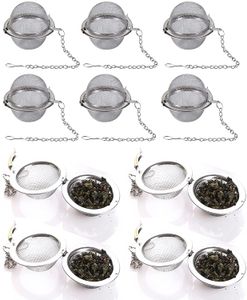 Buono Infusore per tè in acciaio inossidabile Sfera con chiusura a sfera per spezie Filtro a sfera per tè Infusore a maglie Filtro per tè Filtri Accessori per la cucina
