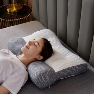 Almohada Full Sleep Almohada ultra ergonómica Posición ortopédica Almohada de contorno cervical Almohada para el cuello Alivia el dolor de cuello y hombros 230406