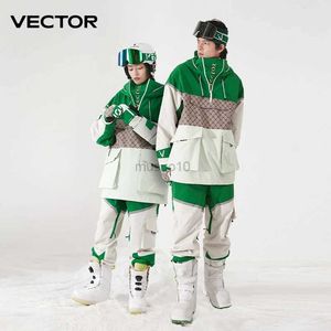 Other Sporting Goods VECTOR Ski Suit Set Women Man Winter Women Jackets and Pants Warm Waterproof Women Jackets Pants Outdoor Ski Bike Camping HKD231106