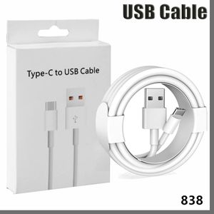 Type-C USB-кабель хорошего качества Micro USB быстрого зарядки кабели C Type Зарядка для примечания 20 Примечание 10 S20 Кабели сотового телефона с розничной коробкой 838D