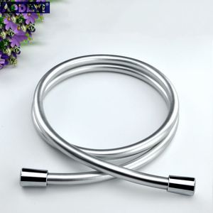 Hoses PVC High Pressure Silver Black Smooth Shower Hose For Bathroom Handheld Head Flexible Plumbing Anti Winding GI2 Universal 230406