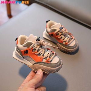 Athletic Outdoor Spring Autumn Kids Sports Shoes Baby Boys Mesh Breathable Soft Sole Outdoor Shoes Toddler Girls Casual Running Shoes Children P230404