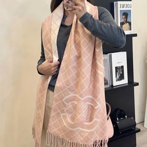 Kadın sevimli stil pembe eşarp Noel zarif moda aksesuarları kış sıcak rahat pashmina şal tasarımcısı klasik desen eşarp