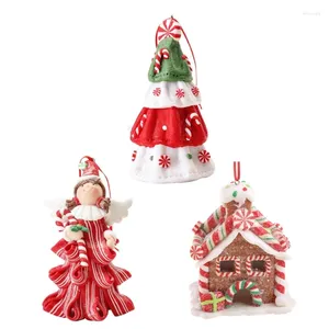 Рождественские украшения, мягкая керамическая подвеска для креативной рождественской елки, подвесные художественные украшения, принадлежности для праздничных вечеринок
