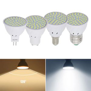 Лампочки 10 шт./Лот 2W 3W 4W 4W Lampada светодиодная лампочка E27 E14 GU10 MR16 220V Bombillas Lamp 48 60 80LED 2835 SMD LAMPARA Spot Lightled