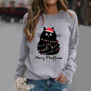 Erkek Hoodies Sweatshirts Giysileri Merry Christmas Women Giyim Festivali Kara Çizgi Karikatür Hafif Kalıp Karikatür Tatlı Fe Grafik Sweatshirtsl231107