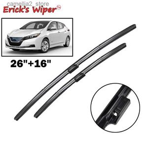 Windshield Wipers Erick's Wiper LHD Front Wiper Blades For Nissan Leaf 2017 - 2023 Windshield Windscreen Window Rain Brushes 26"+16" Q231107