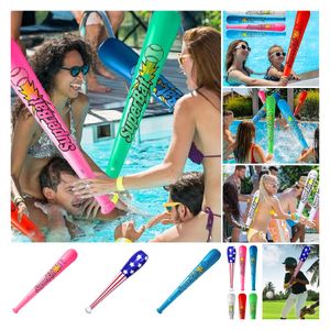 PVC şişme beyzbol sopası çocukların renkli şişirilebilir yarasa tezahürat çubuğu şişme havuzları oyuncak beyaz mavi yeşil kırmızı beyzbol sopası p132