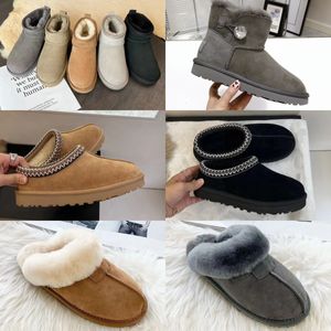 Kids Boots Designer Boots Tasman Terlik Tazz Bebek Botları Kar Botları Avustralya Mini Platform Platform Kızlar İçin Boot Kadınlar Boot Winter Fluffy Ayakkabı Çocuklar İçin Süet Yün