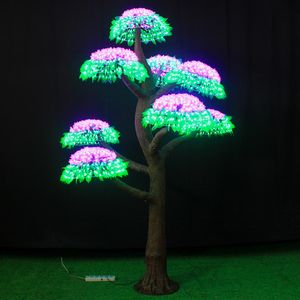 Décorations de Noël LED Ampoules d'arbre de fleur de cerisier 2m Hauteur 110 / 220VAC Sept couleurs pour l'option Utilisation extérieure imperméable