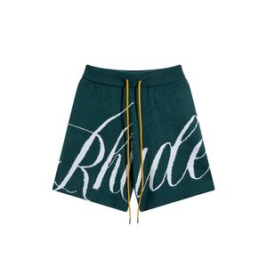 Шорты Rhude Men Short Designer Shorts Summer Fashion Drying Короткая высокая качественная уличная одежда мода повседневная хип -хоп пляж Спортивная одежда Мужские Шорты 44K119
