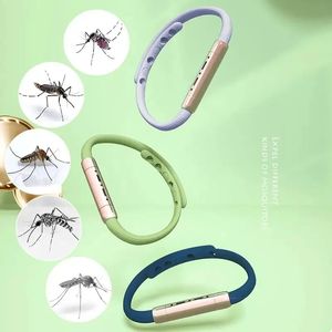 Sivrisinek kovucu bilezikler silikon bant anti-mosquito bilezik esansiyel yağı sivrisinek haşere kovucu bilezikler