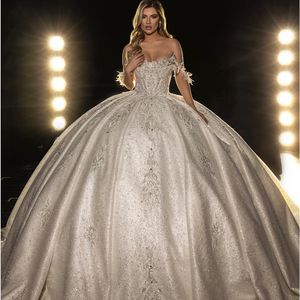 Bohem Balo Elbise Gelinlik Seksi Tatlım Boncuklar Dantelli Özel Yapımlı Dantelli Geri Süpürme Tren Boho Bridal Gowns