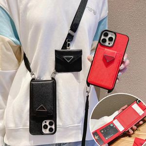 Kadınlar Crossbody Phone Case Tasarımcı İPhone Kılıfı İPhone 15 Pro Maks Kılıfları Apple iPhone 14 Pro MAX 13 12 Pro 14 Plus 15 Plus Cüzdan Kılıf Kartı Tutucu Para Çanta Kiracı