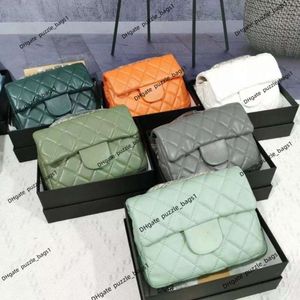 Damen-Luxustaschengeschäft Designer-Handtaschen 90% Fabrik Heiße Verkäufe Großhandel klassische Schaffell-Ketten-Einkaufstasche Argyle-Muster Einzelschulter-Umhängetasche