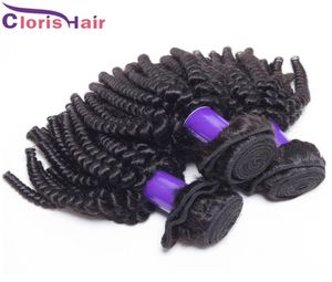 Fabrika Kıvırcık Brezilya Saç Dokuma Karışımı 3 Paketler Ucuz Afro Kinky Kıvırcık İnsan Saç Uzantıları Profesyonel Olmayan Çift Makine WEF9439788