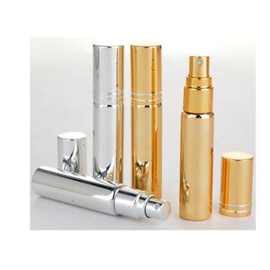 10 ml Metalen Plating Spray Fles Lege Parfumflesje Verstuiver Slivery Glod Zwart Glazen Parfum Flesjes Cosmetische Container bri