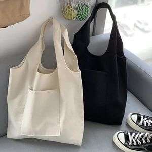 Alışveriş çantaları tuval bayanlar çanta eko kadınlar seyahat yeniden kullanılabilir çantalar katlanabilir torba depolama süpermarket kadın