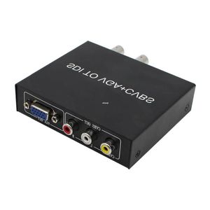 Freeshipping SDI (SD-SDI/HD-SDI/3G-SDI) para VGA CVBS/AV SDI Converter Suporte 1080P para Monitor/Câmera/Display com adaptador Ftjda
