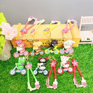 Kuromi Bisiklet Bebek Anahtarlık Araç Keychain Küçük Kolye Çanta Dekorasyonu Çocuk Oyuncakları