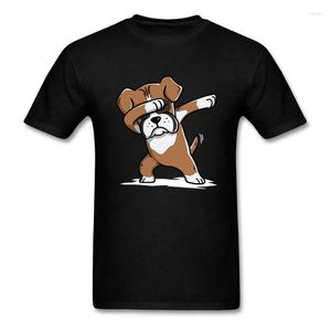 Erkek Tişörtleri Komik Erkekler Gömlek Kadın Yenilik Tshirt 0 Dabbing Boxer Dog Kids gömlek_black (1) Serin XS-XXXL