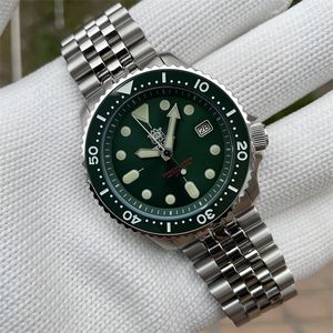 Wristwatches Steeldive SD1996 Men s Dive Watch Automatic Mechanical NH35 Bracelet 41mm Diver men es 230407