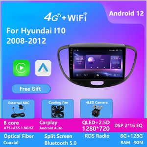 Автомобиль видео DVD-плеер Radio Touch Screen GPS Navigation System 2 Din Android Stereo для Hyundai I10 2008-2012 DSP