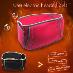 Supporto per la vita Cintura riscaldante alimentata tramite USB Fascia termica per la parte bassa della schiena invernale per esterni 40-50 Riscaldatore ventrale portatile1