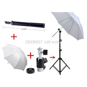 Freeshipping 3in1 Photography Kit 65-200cm Studio Lighting Tripod Light Stand Swivel Flash Bracket Holder 33 Translucent Soft Umbre Fagp