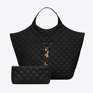 En kaliteli moda tasarımcısı kadın çantası ve omuz çantası ICARE MAXI Kapitone Kuzu Derisi Alışveriş Çantası Orijinal kutusunda