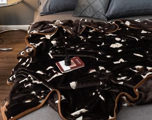 Оптовая продажа, супер мягкое фланелевое одеяло, летнее тонкое одеяло с кондиционером, офисное одеяло для сна, простое современное одеяло