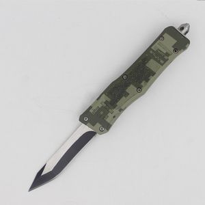 Yüksek kaliteli 7 inç 616 mini otomatik taktik bıçak 440c siyah tel çizim yılan bıçağı çinko-alümin alaşım sapı EDC cep bıçakları