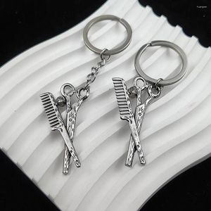 Anahtarlık Kişilik Kadınların Keychain Cilalı Simülasyon Makas Tombul Unisex Sırt Çantası Dekorasyonu için Metal Kolye Anahtar Yüzük