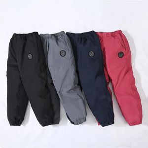 Trousers Casual Girl Boy Solid Winter Pants 90% Dowm Thick Warm Trousers Waterproof Ski Pants 2-14 Years Elastic Sports Baby Kid Pant 231108