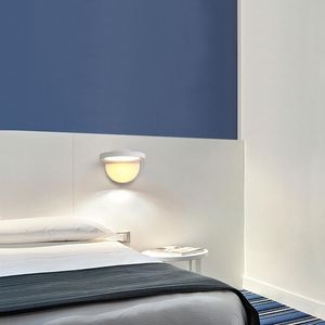 Duvar lambası Yaratıcı Okuma Yatak Odası Başucu Basit Modern Oturma Odası Koridoru Dairesel Aydınlatma İskandinav Banyo
