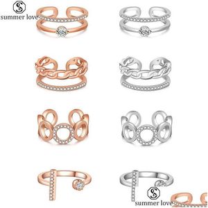 Anelli a fascia Moda Zirconia cubica Simbolo dell'infinito Anello Cz Amore infinito Promessa Eternità Amicizia per le donne G Wk