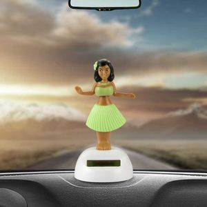 Decorations Car Ornament Automobiles Decoration Dancing Hula Girl Swinging Bobble Toy Gifts Auto Interior Home Decor Solar Girls Accessories AA230407